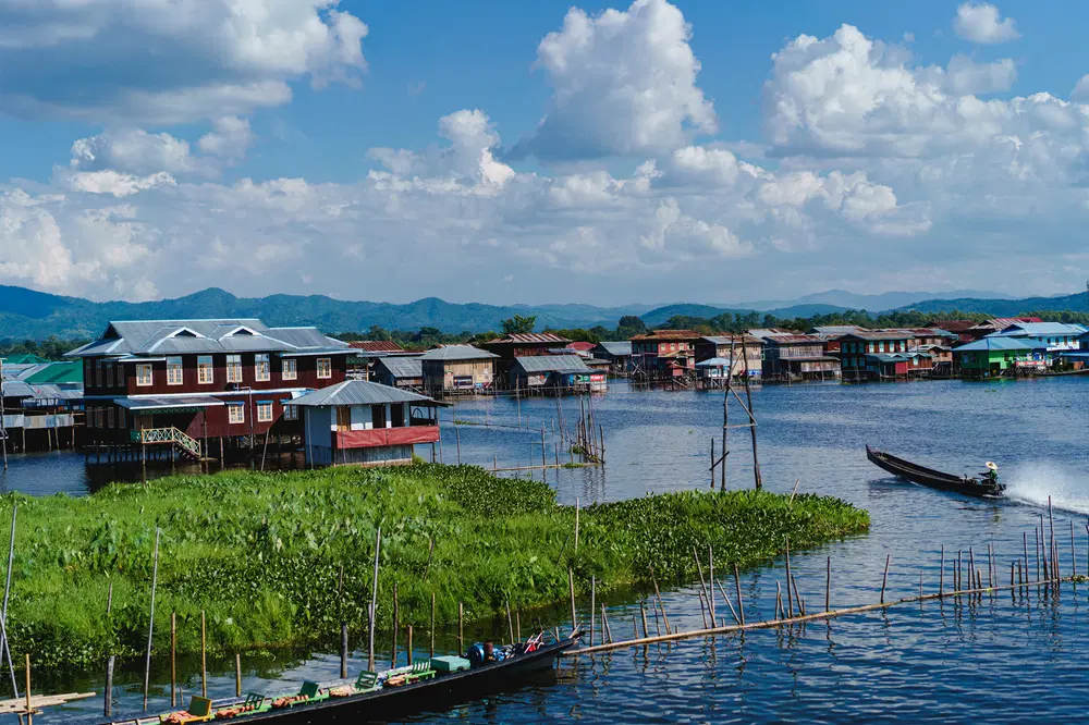 Village in Inle Lake