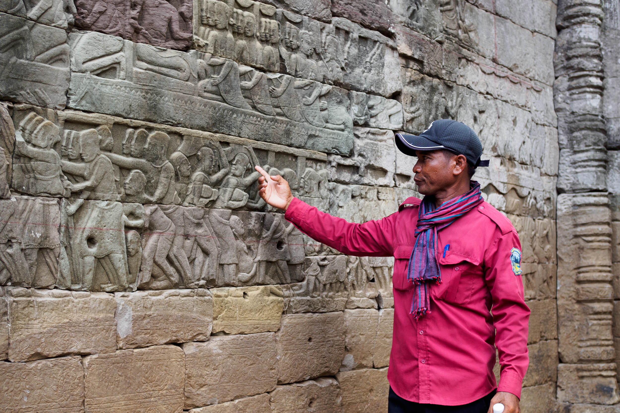 Carved wall at Banteay Chhmar