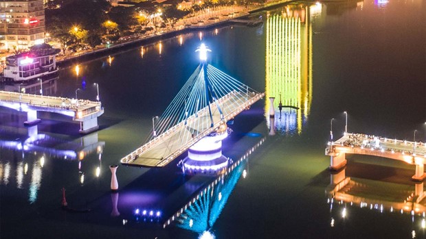 Image of Han River Bridge rotating