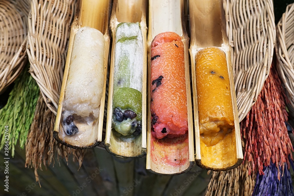 Khao Lam (Sticky Rice in Bamboo)