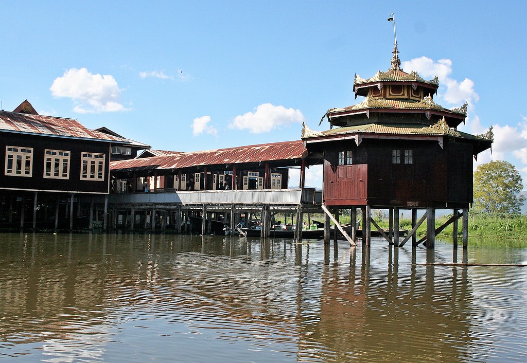 Nga Phe Kyaung Monastery in Inle Lake