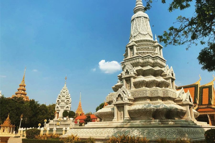 The Silver Pagoda, also known as Wat Preah Keo Morokat (