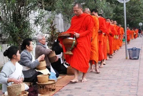 Alms-Giving Ceremony of Monks